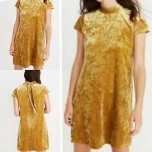 Madewell Mustard Velvet Dress Plus Size